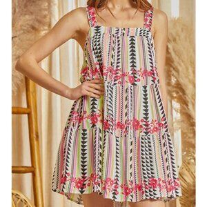 Davi & Dani Square Neckline Dress - NWT - Size Large